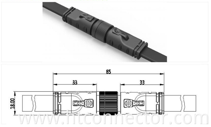 Waterproof connector metal nut